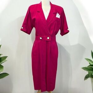 Vintage Danny & Nicole Pink Midi Dress